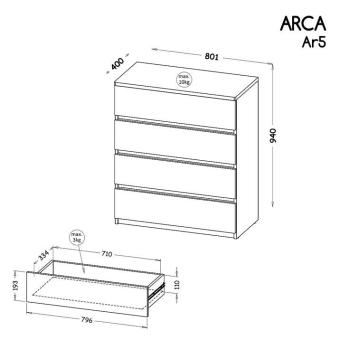 Komoda z szufladami ARCA AR5