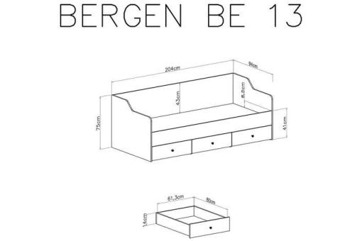 Łóżko BERGEN BE-13
