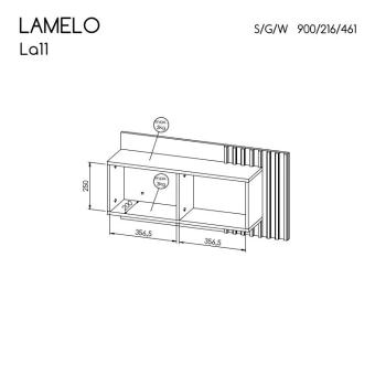 Półka wisząca LAMELO LA11