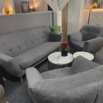 Zestaw LUXEMBURG - Sofa + 2 Fotele